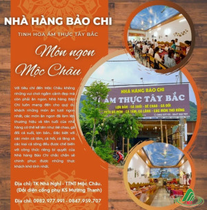Nhà hàng Bảo Chi Mộc Châu - chuyên món ăn dân tộc Thái