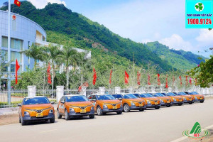 Taxi điện xuất hiện lần đầu tiên ở Mộc Châu