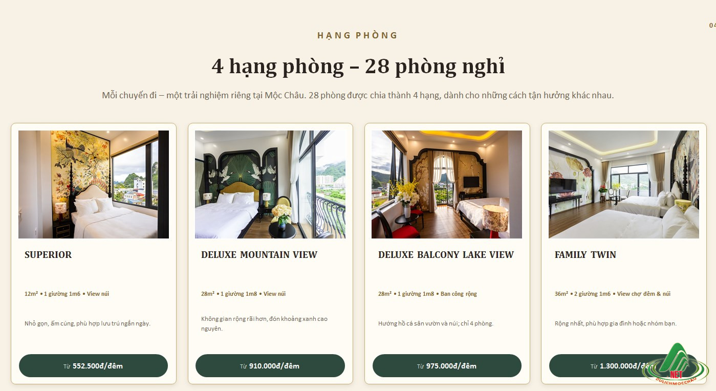 khách sạn gần phố đi bộ Mộc Châu