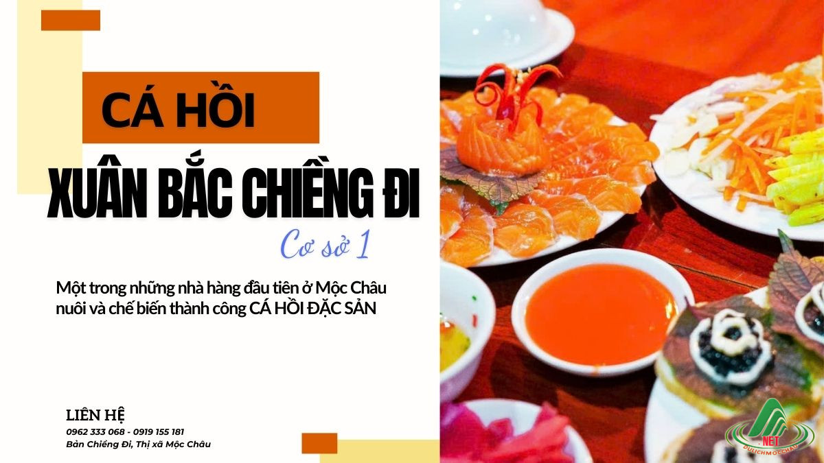 cá hồi mộc châu- nhà hàng cá hồi cá tầm xuân bắc