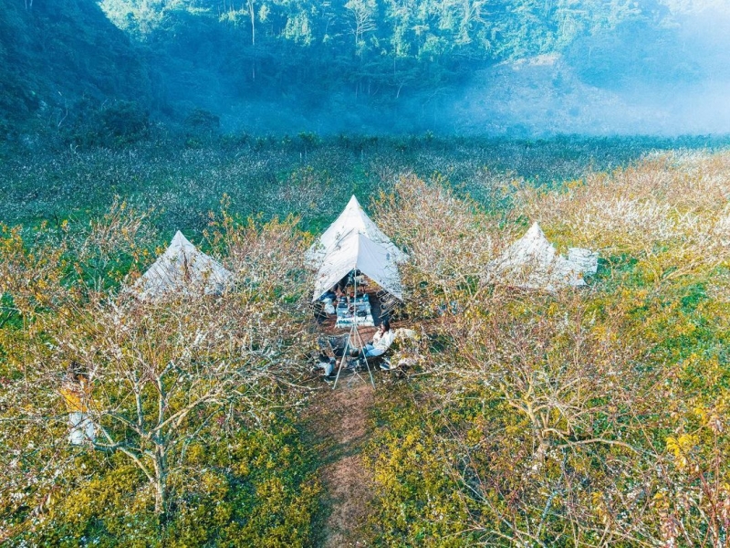 Mộc Châu , 1 trong 3 điểm hot nhất để 'Lánh khỏi thế giới' đi cắm trại